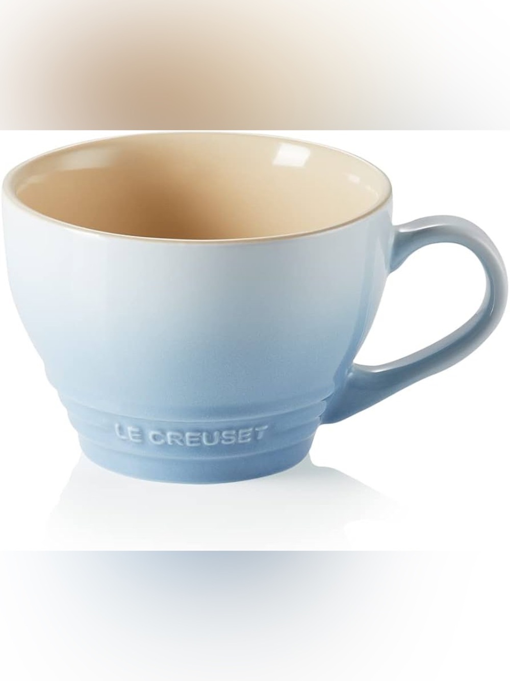 Le Creuset Giant Stoneware Mug 14 oz in Coastal Blue